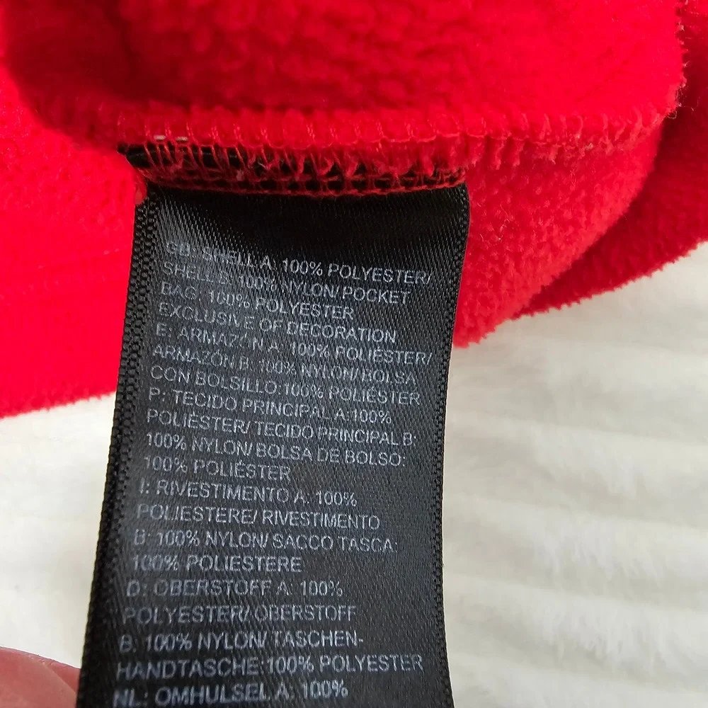 The North Face Mens Denali Fleece Jacket Large Red Black Gorpcore Outdoor